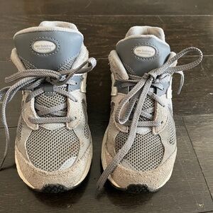 New Balance Kids' Gray Mesh Sneakers